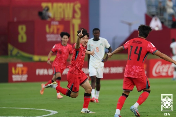 한국, 코트디부아르에 3-1 승리하며 U-17 월드컵 조별리그 무패 통과…조 2위로 32강행!